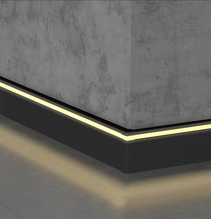 LED Aluminium Profile Baseboard Wall Skirting: Type A