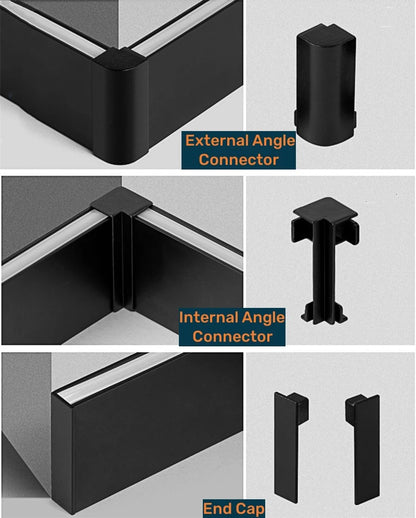 LED Aluminium Profile Baseboard Wall Skirting: Type B