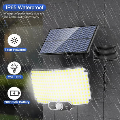 Solar Light Outdoor Super Bright Motion Sensor LED, Waterproof, 3 Working Mode