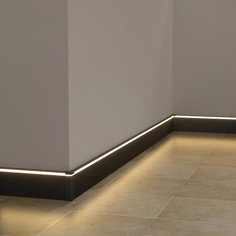 LED Aluminium Profile Baseboard Wall Skirting: Type C