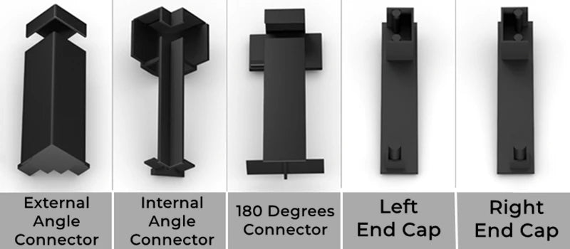 LED Aluminium Profile Baseboard Wall Skirting: Type C