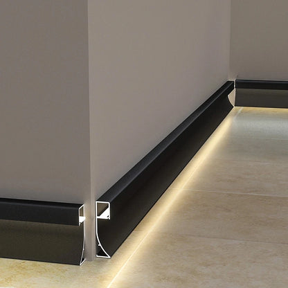 LED Aluminium Profile Baseboard Wall Skirting: Type C