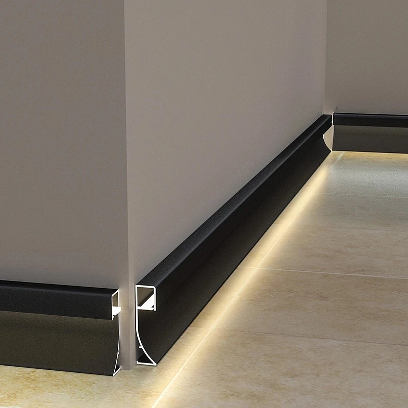 LED Aluminium Profile Baseboard Wall Skirting: Type B