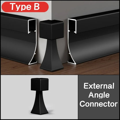 LED Aluminium Profile Baseboard Wall Skirting: Type C