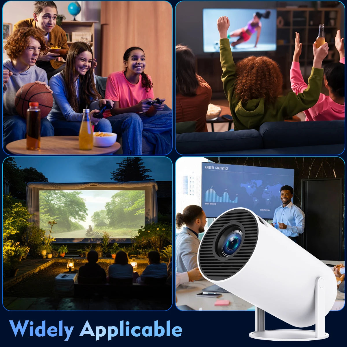 Magcubic Projector 4K, Android 11 Dual Wifi6, 260ANSI, BT5.0, 1080P, 1280*720P,Home Cinema Outdoor Projetor