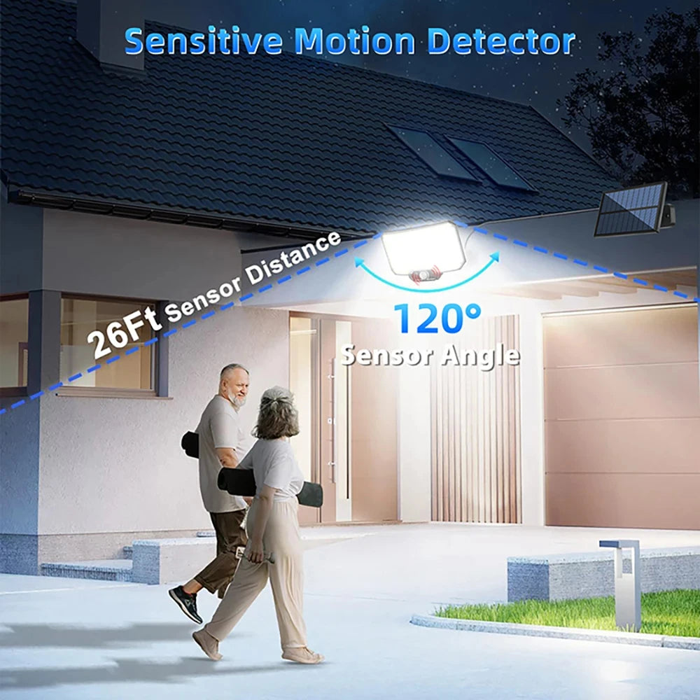 Solar Light Outdoor Super Bright Motion Sensor LED, Waterproof, 3 Working Mode