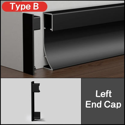 LED Aluminium Profile Baseboard Wall Skirting: Type B