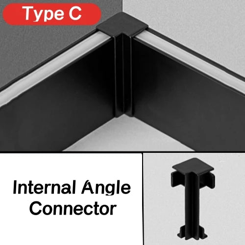 LED Aluminium Profile Baseboard Wall Skirting: Type B